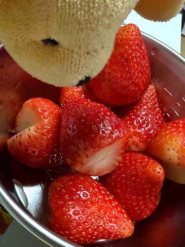 おっきいいちごです🍓
なかなか甘いですね💕
