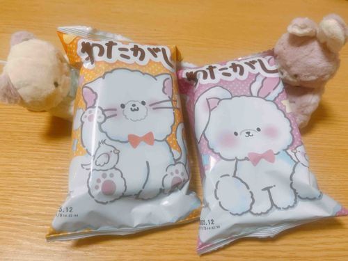 おそろいわたがし
ねことうさぎ