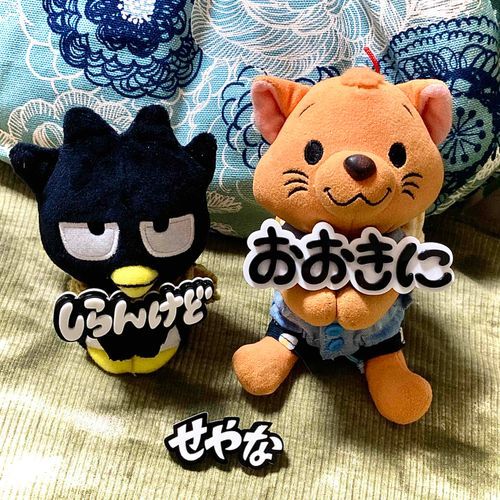 飼い主がまた効果音バッジを買ったんだ♪
今回は関西弁バージョン！
感情表現が苦手なぬいにとってはありがたいんだけど、うちに関西弁喋るぬいって居たかニャ？
あっ！でもばつ丸くんは『しらんけど』って言いそうwww

効果音バッジの作家さん。『おおきにな〜！』