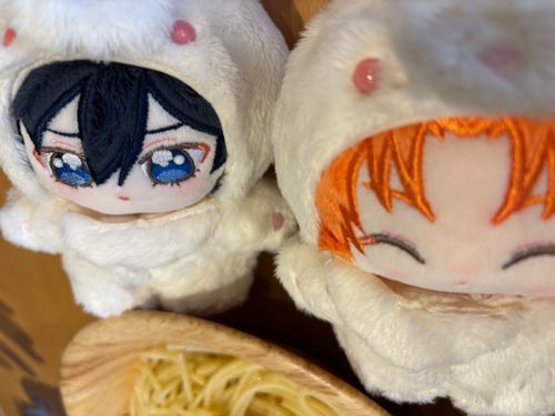 ともだちのほけぬいともごはんをたべたぞ〜！！！！