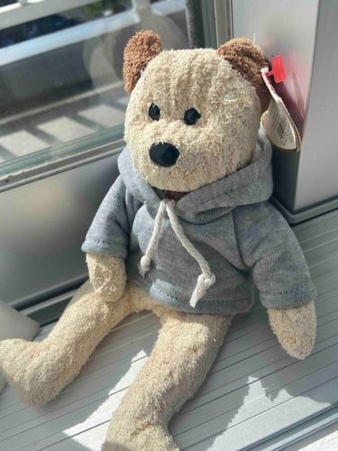 すっかり秋だね〜
寒くなったからパーカー買ってもらったよ