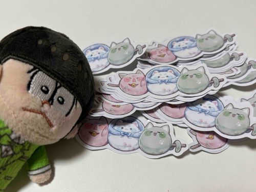 ちょろ、自作のシールだよ