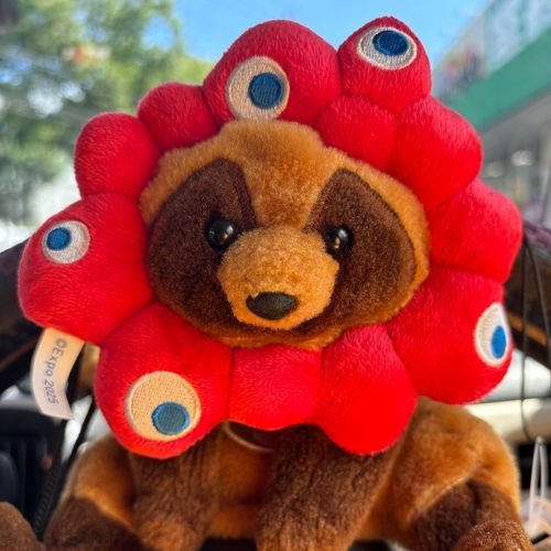 主がげーむせんたーで手に入れたからとたぬんに付けてきた…
これは可愛いのか？？
主は可愛いを連呼しているが…