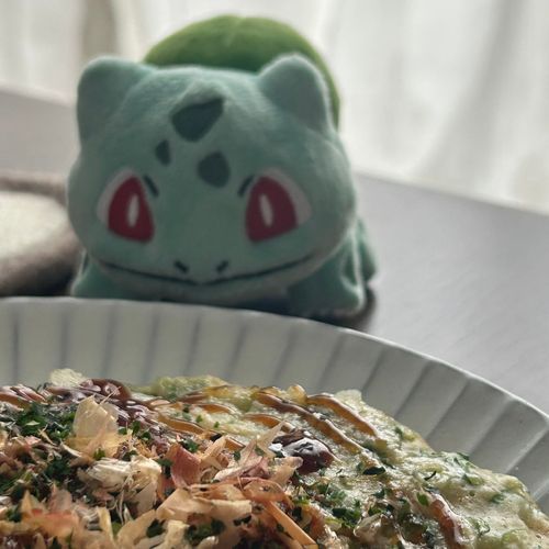 お好み焼き作ってくれました💚