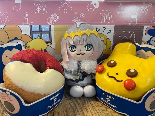 僕と同じくらい大きなドーナツ！どっちも僕が食べていいんだよね？