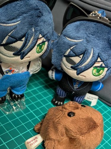 おしゃ
「……新入りか。」

キリリ
「……転がってるぞ。」

🟤黒糖わらび
「はじめまして！黒糖わらびちゃんって呼んで！」