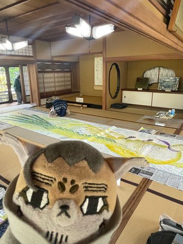 こうの先生のライブペインティングやで、ほぜおちゃん。