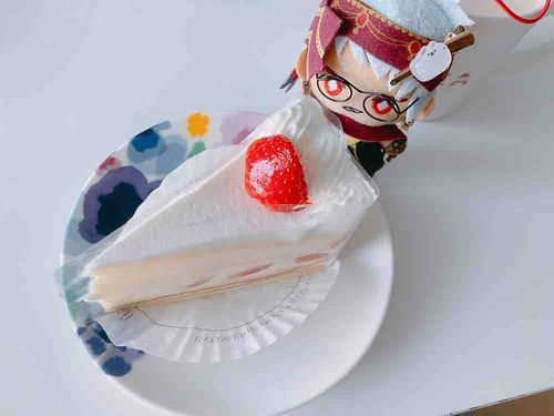 ちょっと　いいことがあると
ケーキをたべる　ってのが
わがやの　ルールらしいぜ😏