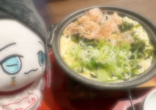 おひるごはん！
とうふのステーキなんだって✨