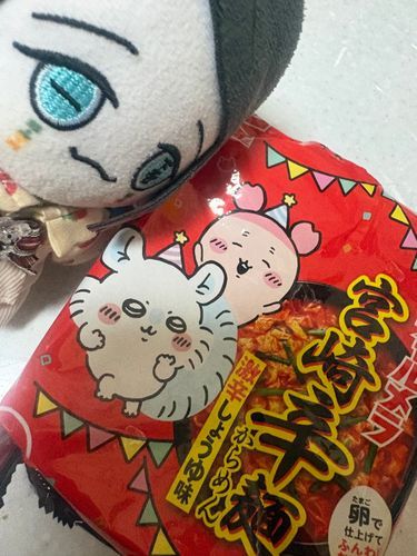 ちいかわの袋麺！
ちびえんちゃん「からいかなぁ？」
