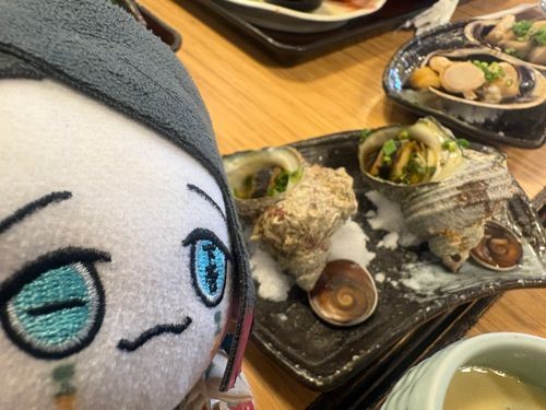 ちびえんちゃん「サザエだ！おいしそう〜！」