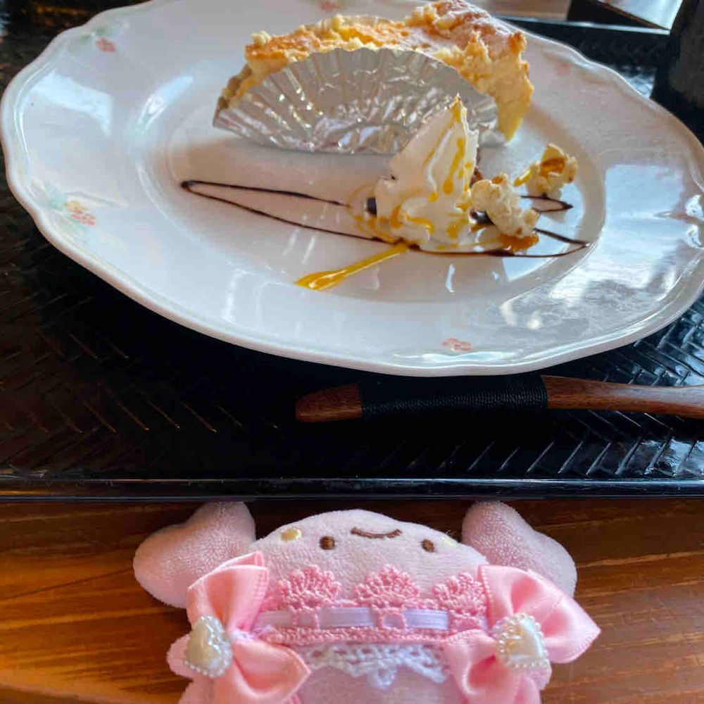 いま、あるじの実家にきてるんだ！
ごようじたくさんでいそがしいんだって。とちゅうでいろんなスイーツ食べたんだ🍰🍨

