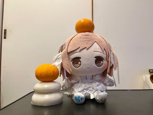 これは正月に鏡餅のマネをするおもち