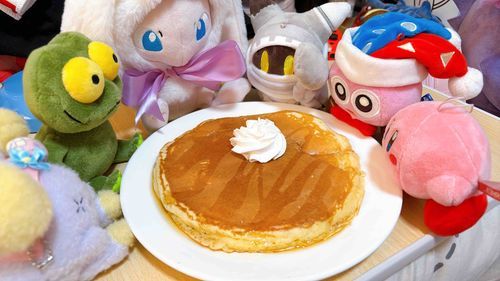 みんな、パンケーキ焼けたよ