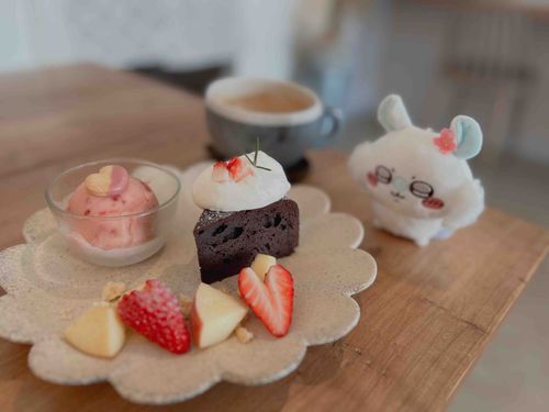 かわいいカフェを見つけてハッピー♩¨̮