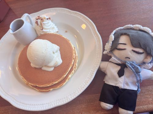 パンケーキ、美味しかったねﾅﾚｰﾀｰさん

