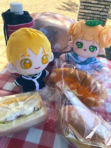シャノン「美味しいベーカリーでランチを買ったよ🥪✨ピクニック楽しいね♪」
みかん「みかんロールもあるよ🍊ホイップとカスタードが入っているけど甘過ぎなくて美味しいよ😋」