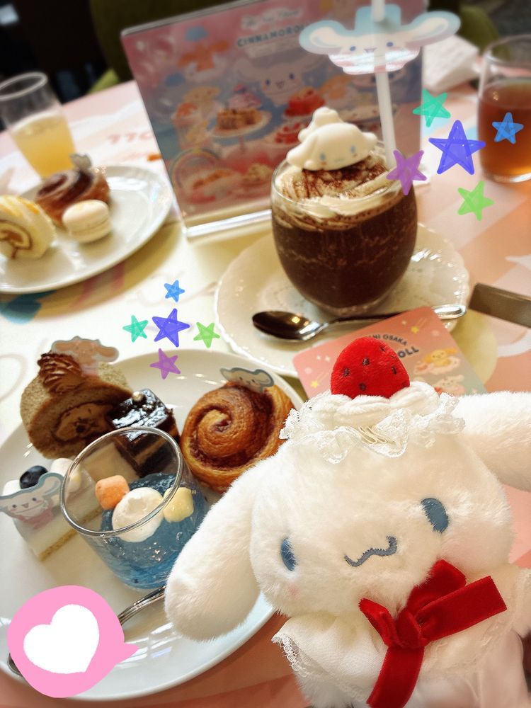 楽しみにしてたシナモンくんのビュッフェに行ってきました♡
どれも本当に美味しかったです！
幸せな空間でした૮ ܸ.  ̫ .ܸ ‪ა๑