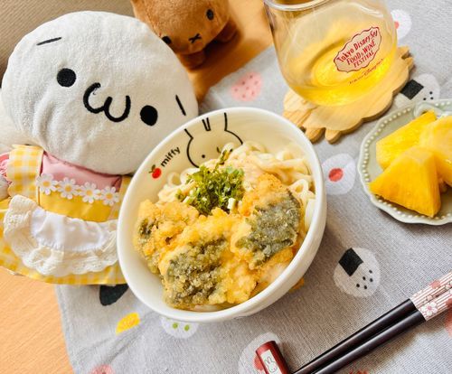 梅じそ鶏竜田おうどん