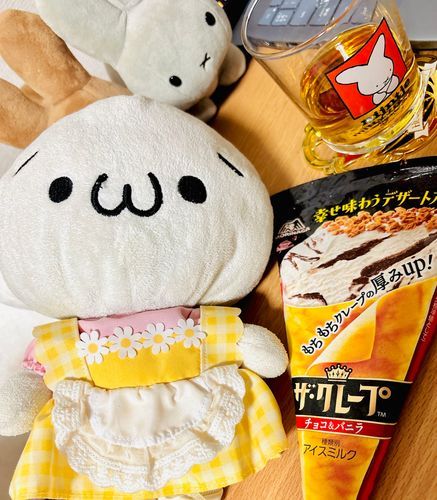 晩酌！クレープアイス！おいしい