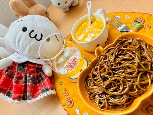 イカ墨パスタ🎃ハロウィン仕様