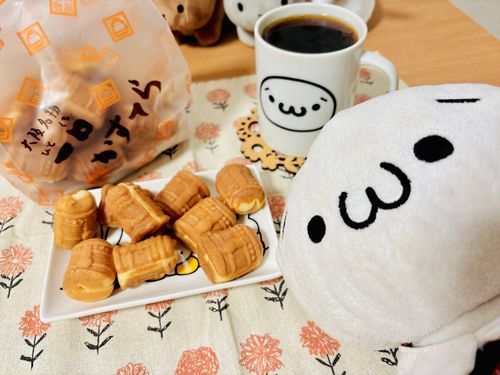 きのうにんげんのおともだちが大阪でくれた一口かすてら！おやつにいただきました、まだまだいっぱいある