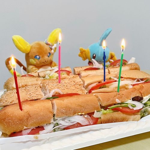 こんにちは🥪
ちょっと前写真🎂