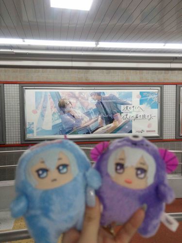そーちゃんとやまさんみてきた！そーちゃんもぴんでとってみた。きんちょーしてる笑