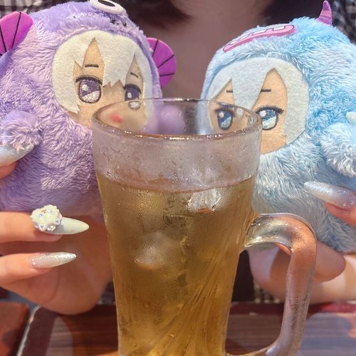 おつかれのかんぱい🍻おちゃだからみんなあんしんしてなー😎