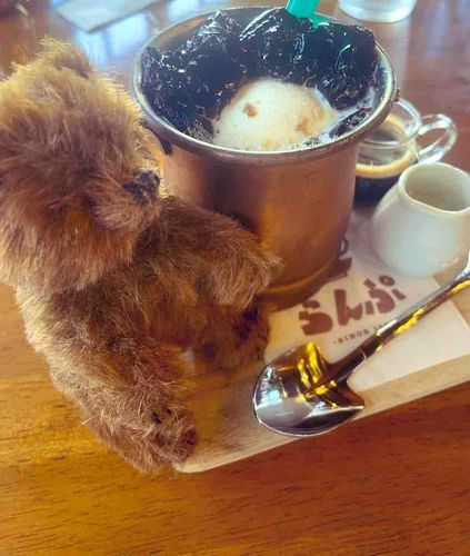 コーヒーゼリーとエスプレッソ
おいしいね