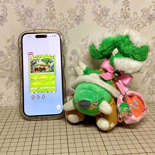 ついに！ポケポケで ドダイトスのカードが出たよ！！🌱ずーーーっと待ってた！🥺