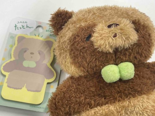 たっとんフセンにたぬぽの仲間がいる！
ここに次のたこ焼きの予定書いちゃお〜