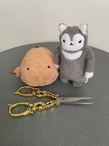 骨董アンティークジャンボリーの購入品だよ！前からこんな感じのハサミを探してた主、安く買えて超ラッキーだって！