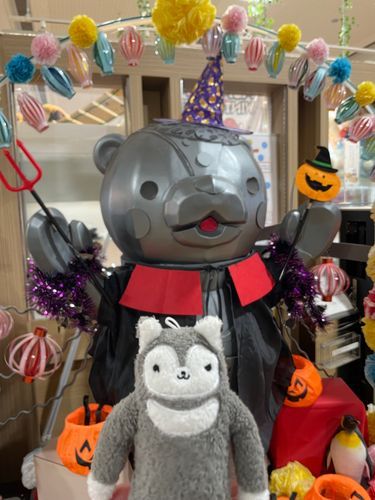 旭川のゆるキャラ、あさっぴーのハロウィンバージョンだよ！