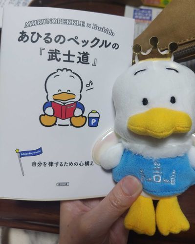 あひるのペックルの武士道を買ったよ。挿絵が可愛いの(๑♡∀♡๑)