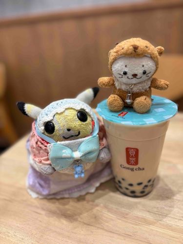 ゴンチャのあまおうミルクティーうまうま🧋
