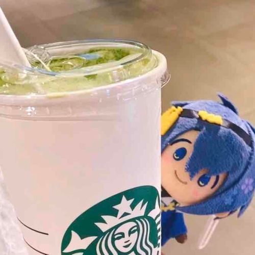 抹茶ティー ラテ！
