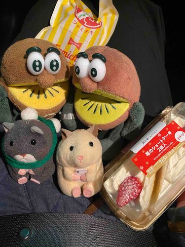 イブの日は車の中でかんたんにクリスマスしたよー！
ファミマのプレミアムチキン、あなどれない！