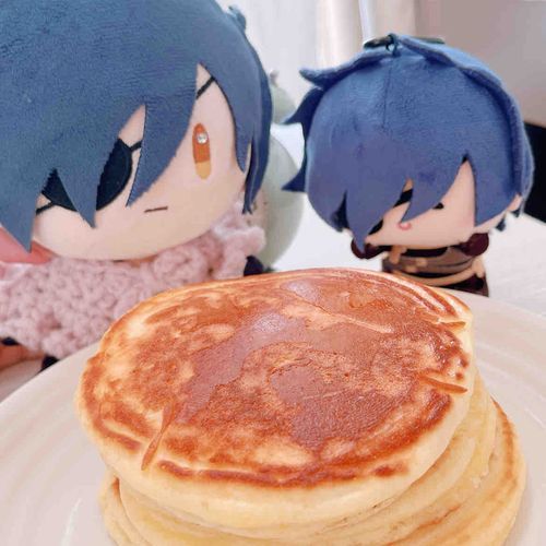 ちいさいぼく のために ぱんけーき をやいたよ！
「どうかな？おいしい？」
「んまっ🥞」