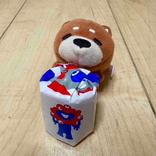ばんぱくの おみやげ もらった
かためのクリームと さくもちのきじ
とてもおいしい かんしゃ
