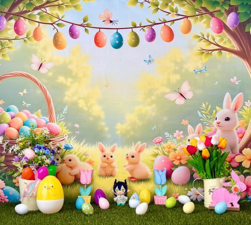 4月のぬい写真📸 🐲
テーマはイースター🐰🐣🌷