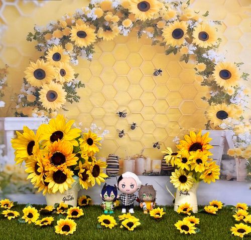 7月のぬい写真📸 🦁&🐲&🐶
テーマは向日葵🌻🐝🌼
