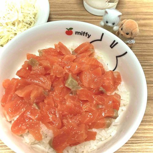 今日は贅沢しよう！🐟🍚🧡
