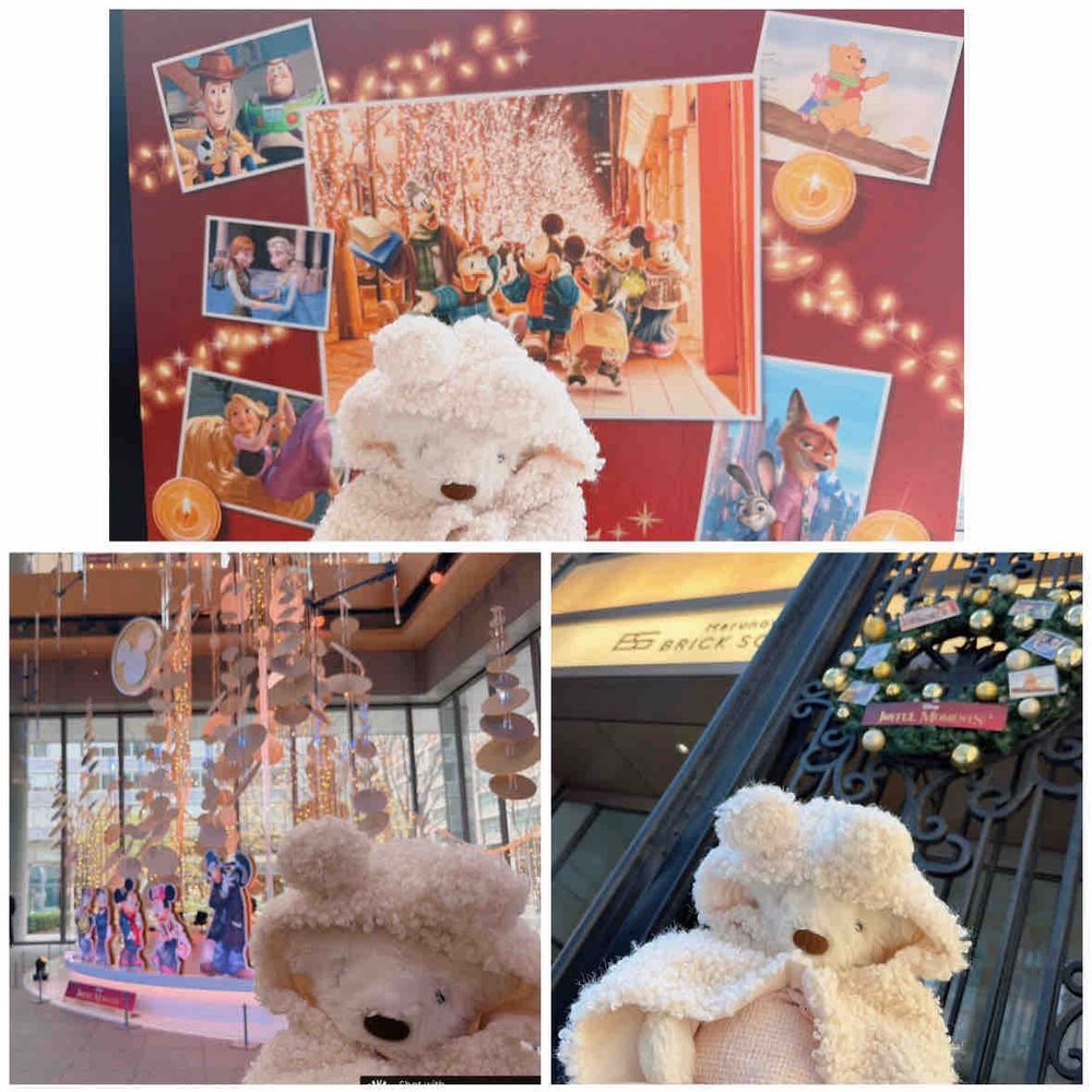 丸の内「ディズニー ジョイフル モーメンツ」　〜パート1〜

久しぶりのお出かけくぅーー💕
うれしいくぅ😍
6ヶ所にそれぞれフォトスポットがあってね、がんばって回ってきたくぅー🎄