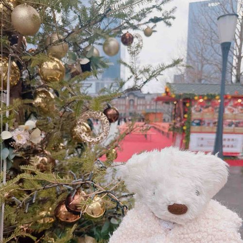 クリスマスマーケットもやっていたくぅ🎄✨
可愛いすぎるクマさんをお迎えしちゃったくぅ🐻‍❄️💕
ふわふわすぎて、おててから滑り落ちちゃいそうくぅ💕
