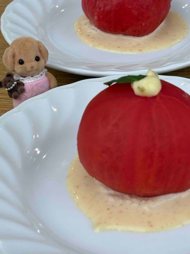そういえば、うさぎさんにお気に入りのおようふく貸した代わりにピンクのおようふくきてる！家主さんがかわいいって言ってくる...ぼくはかっこいいんだよ！