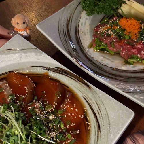 さーもんとゆっけ、という食べものらしい！ぼくもたべたいよー