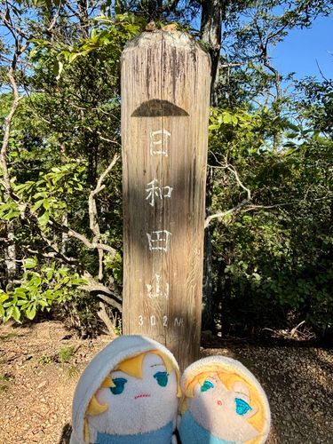 ひとつめのやまのてっぺんだ。あとふたつのぼった。