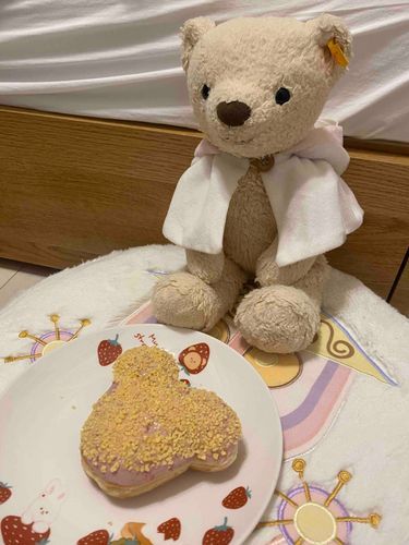くまさんのどーなつなんだって！はやくたべよー！！