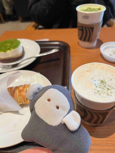 新年スタバ始めをしました
トリュフのスープ美味しい